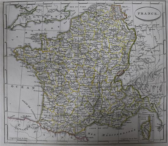 Monin, Charles - Atlas Classique de la Geographie Ancienne, quarto, quarter calf, worn, 38 maps and charts